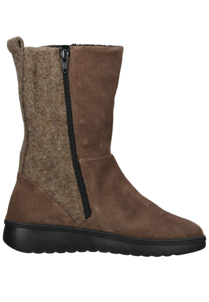 softinos Stiefelette Leder Taupe