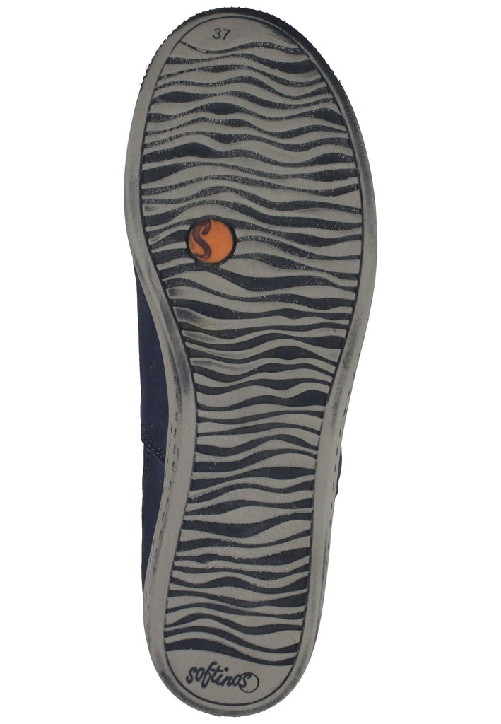 softinos Stiefelette Leder/Textil Braun