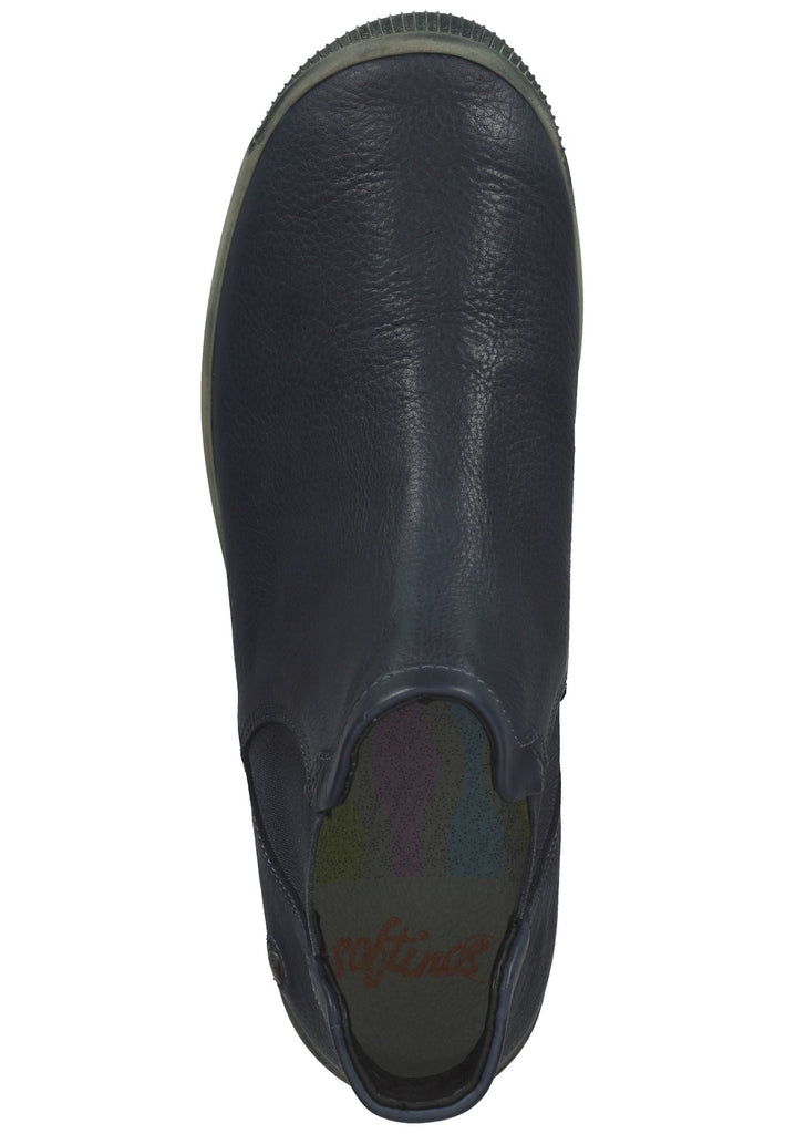 softinos Stiefelette Leder/Textil Braun