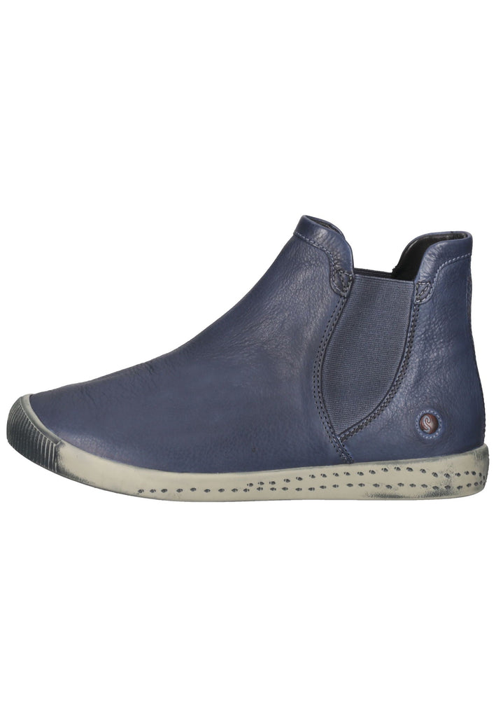 softinos Stiefelette Leder/Textil Braun