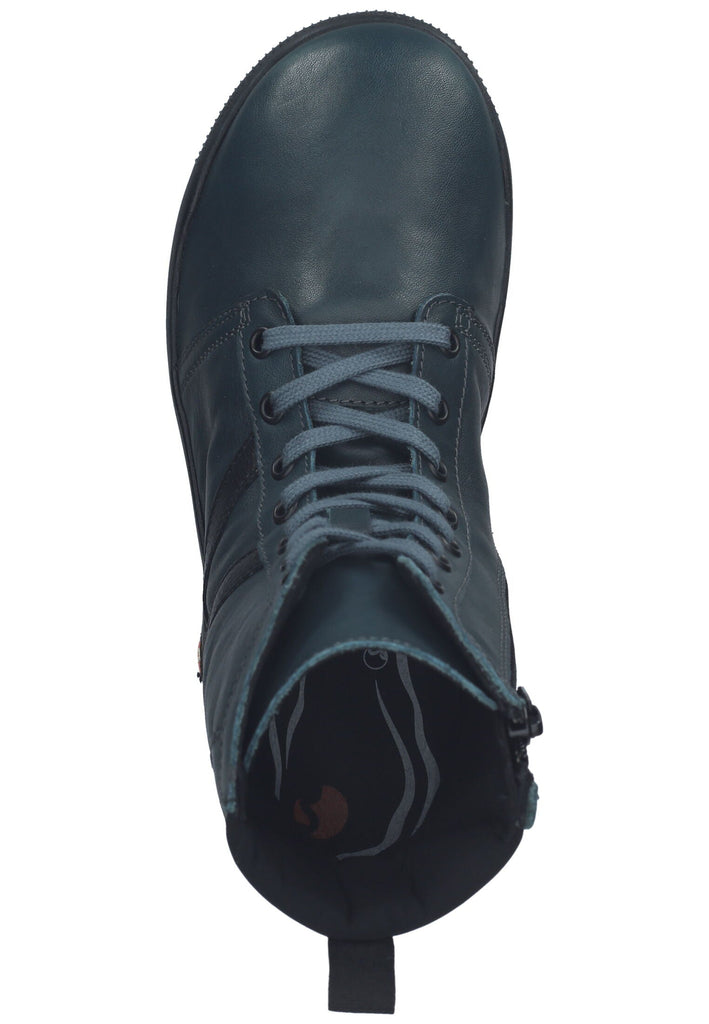 softinos Stiefelette Leder/Textil Denim