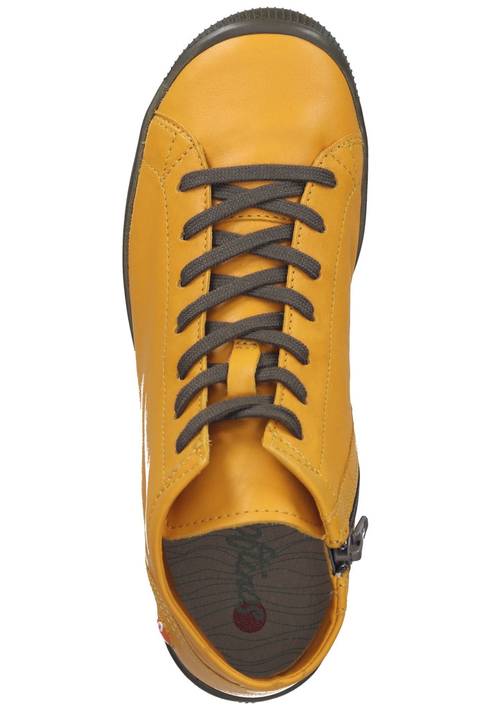softinos Stiefelette Leder/Textil Gelb