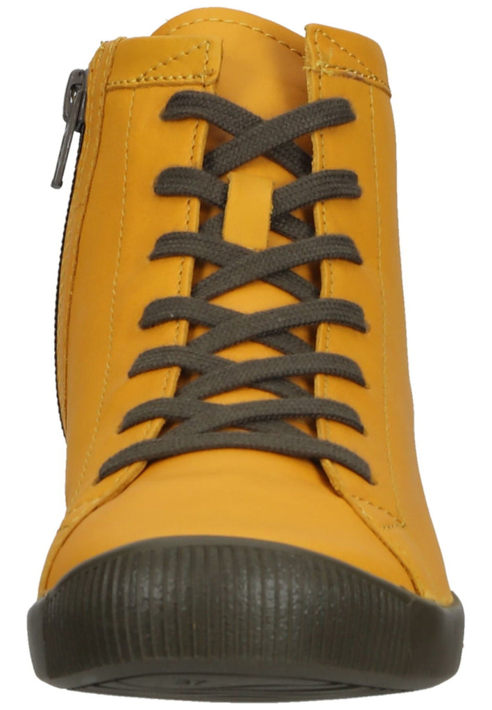 softinos Stiefelette Leder/Textil Gelb