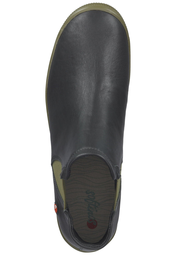 softinos Stiefelette Leder/Textil Grau