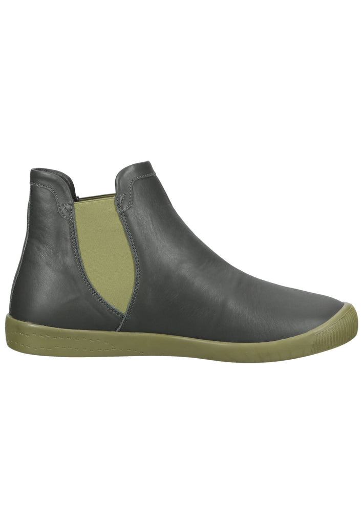 softinos Stiefelette Leder/Textil Grau