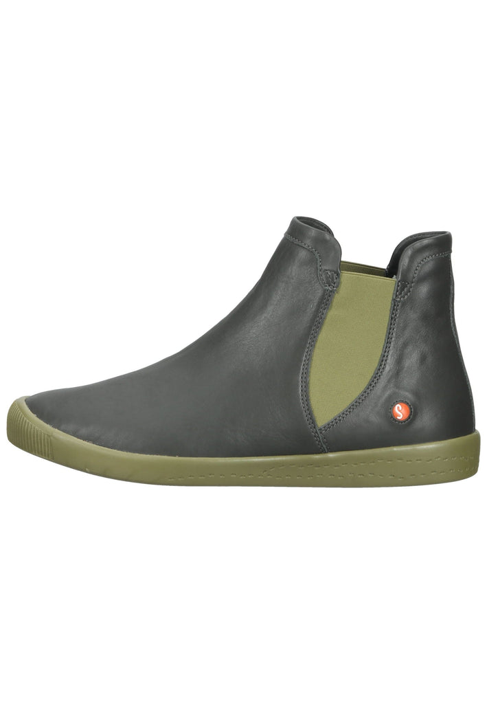softinos Stiefelette Leder/Textil Grau