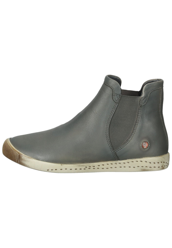 softinos Stiefelette Leder/Textil Military