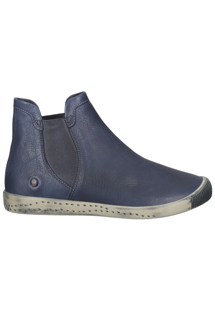 softinos Stiefelette Leder/Textil Navy