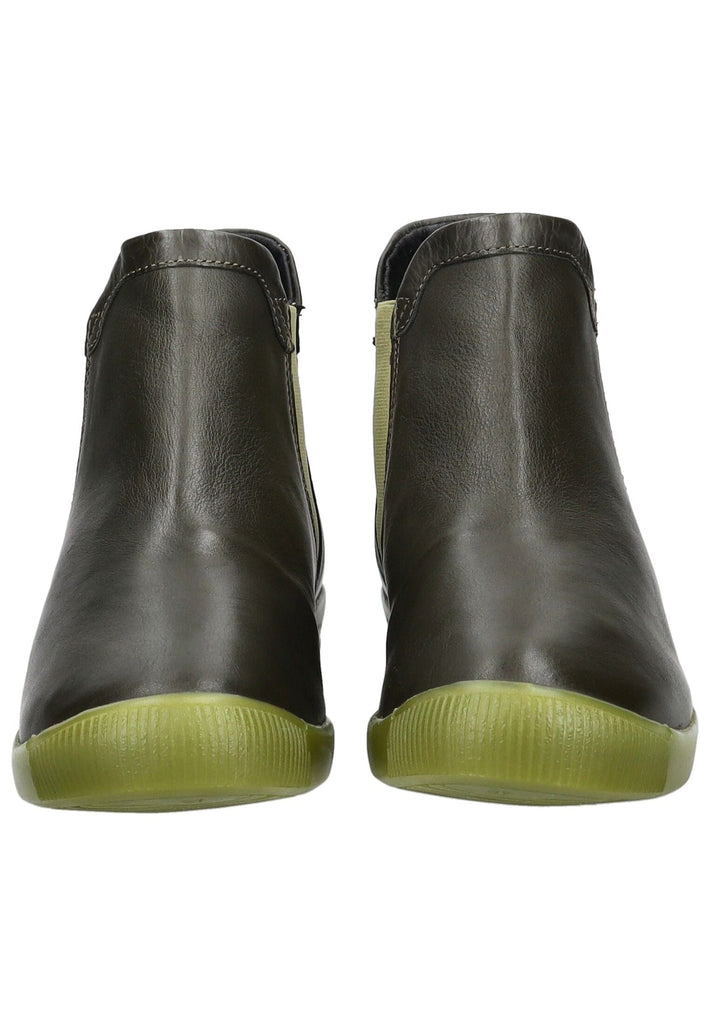 softinos Stiefelette Leder/Textil Olive