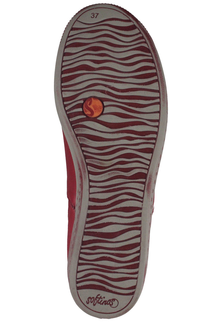 softinos Stiefelette Leder/Textil Scarlet
