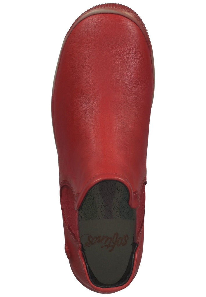softinos Stiefelette Leder/Textil Scarlet