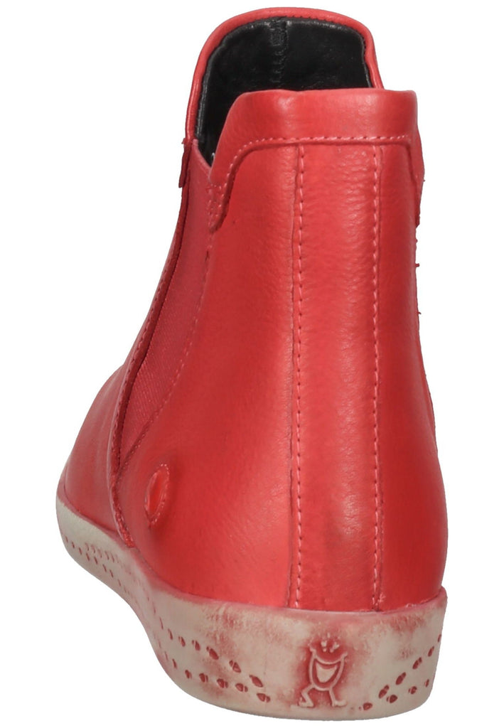 softinos Stiefelette Leder/Textil Scarlet
