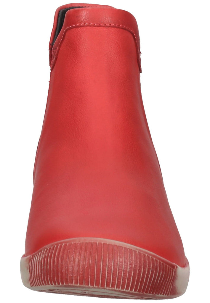 softinos Stiefelette Leder/Textil Scarlet