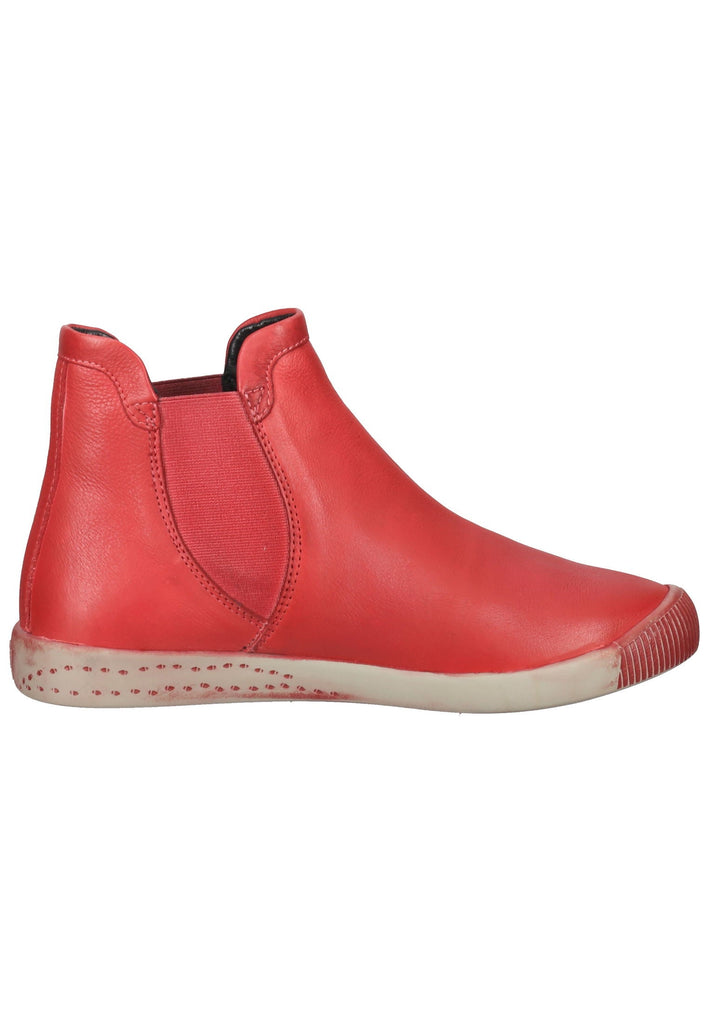 softinos Stiefelette Leder/Textil Scarlet