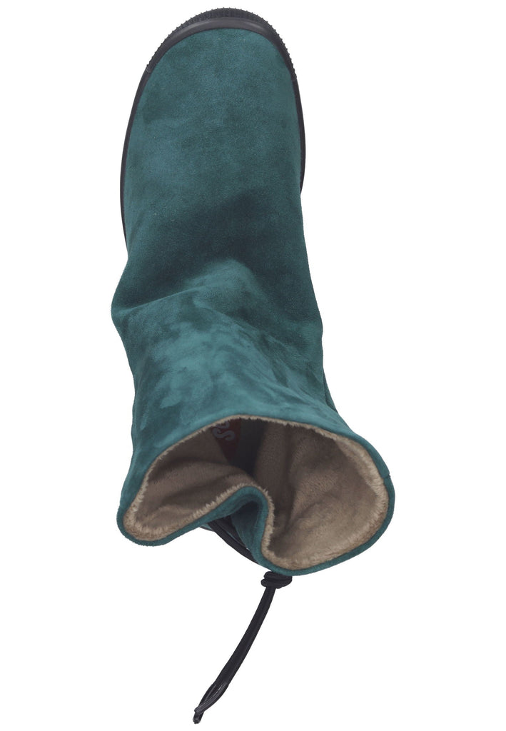 softinos Stiefelette Leder Türkis