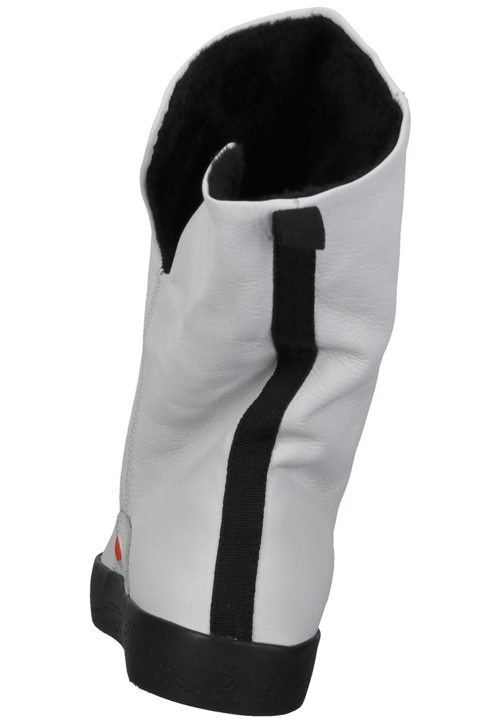 softinos Stiefelette Leder Weiß