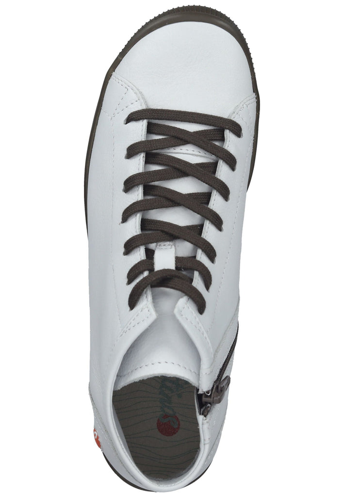 softinos Stiefelette Leder Weiß Warmfutter