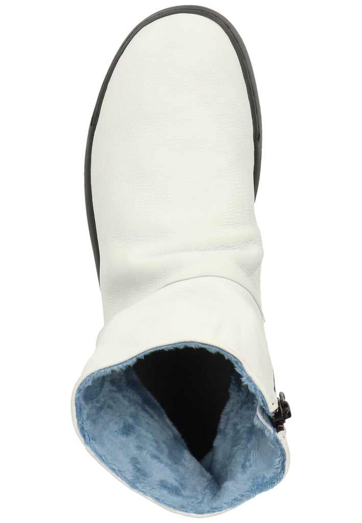 softinos Stiefelette Leder White Warmfutter