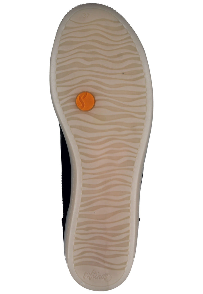 softinos Stiefelette Lederimitat Schwarz/Schwarz