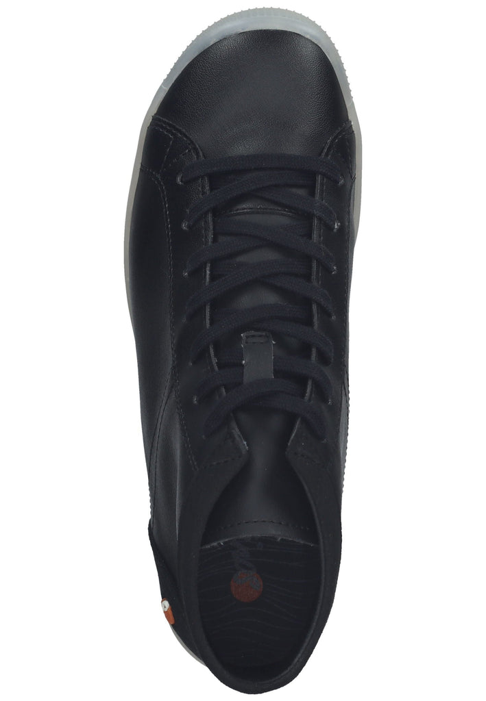 softinos Stiefelette Lederimitat Schwarz/Schwarz