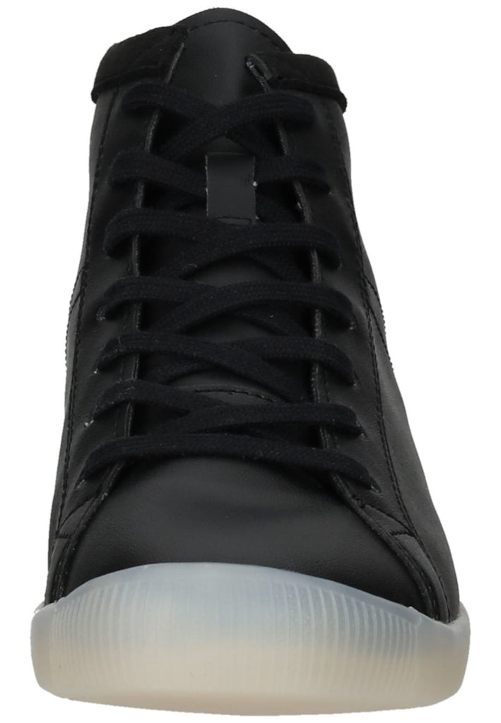 softinos Stiefelette Lederimitat Schwarz/Schwarz