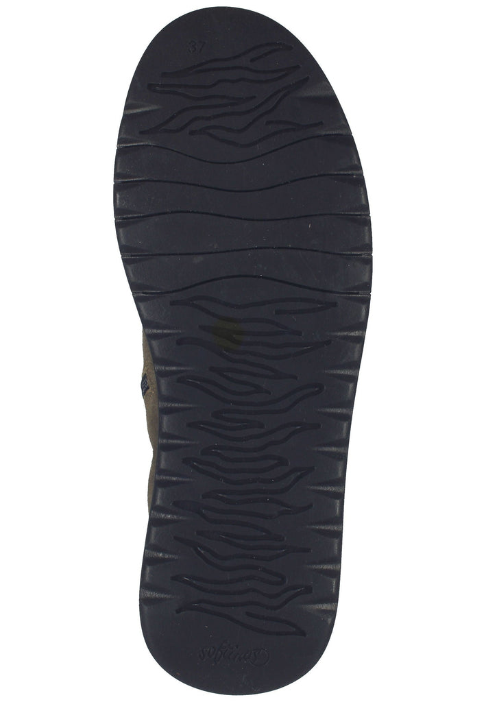 softinos Stiefelette Veloursleder Braun