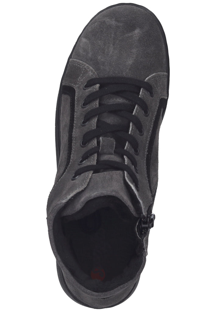 softinos Stiefelette Veloursleder Schwarz