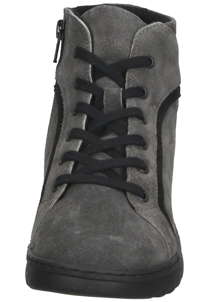 softinos Stiefelette Veloursleder Schwarz