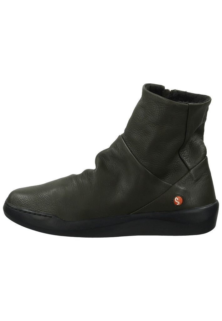 Stiefeletten softinos Stiefelette Leder Military Warmfutter