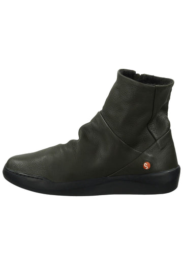 Stiefeletten softinos Stiefelette Leder Military Warmfutter
