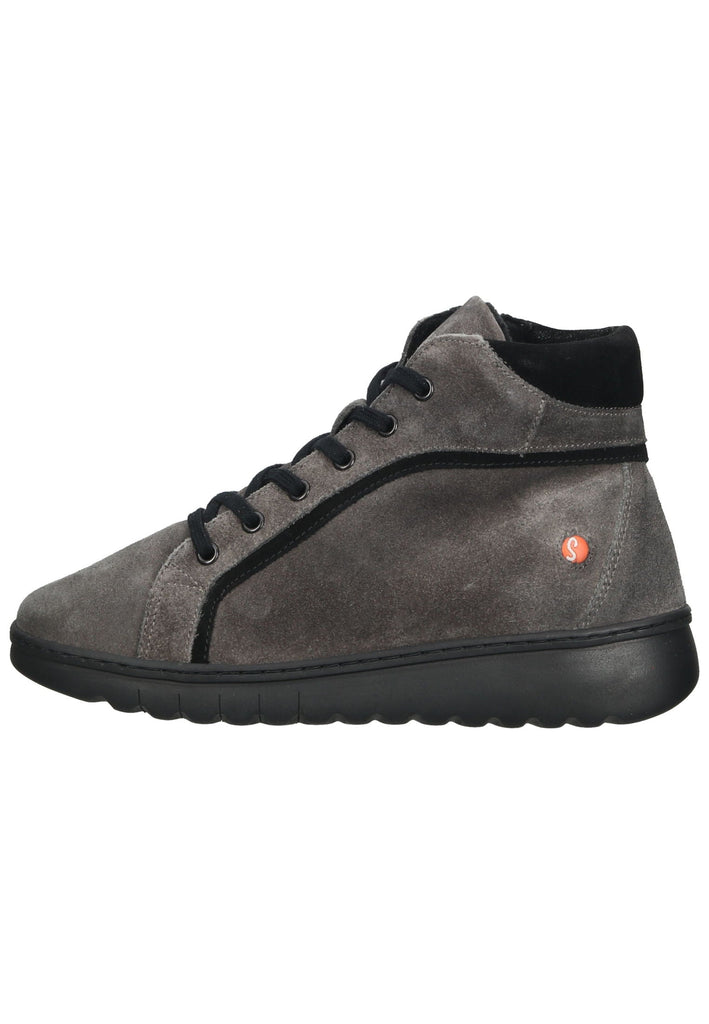 Stiefeletten softinos Stiefelette Leder Schwarz/Braun