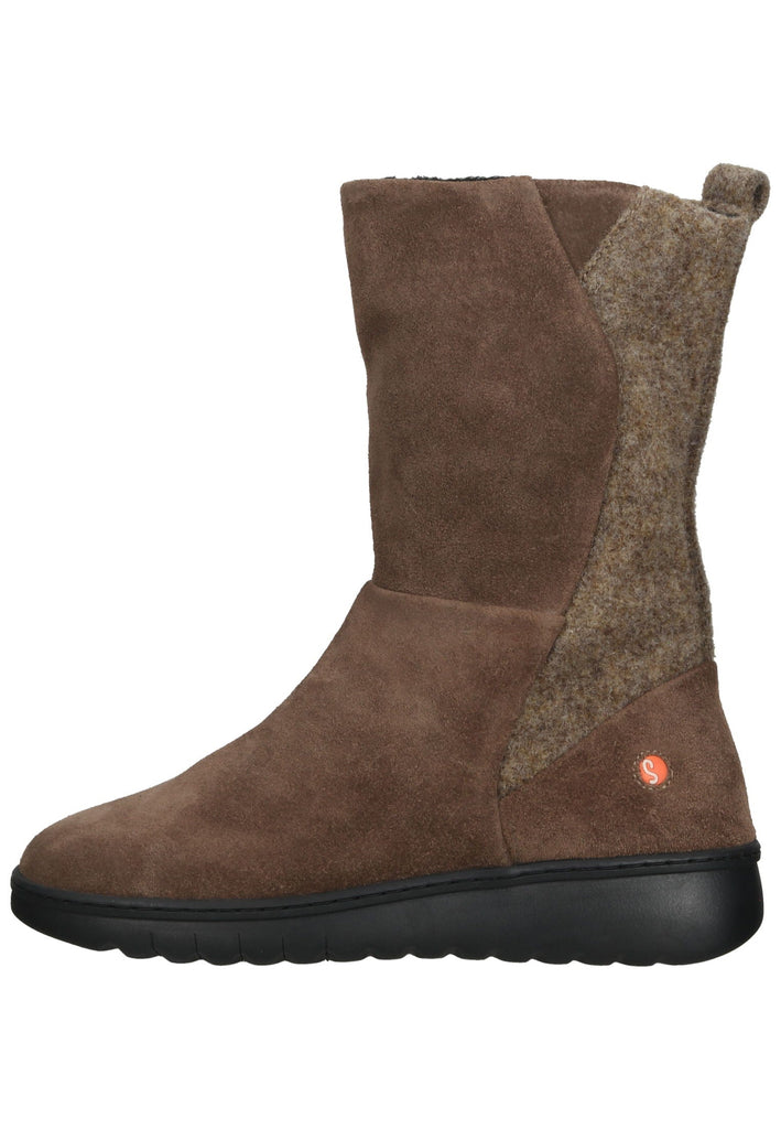 Stiefeletten softinos Stiefelette Leder Taupe
