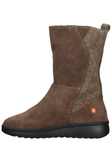 Stiefeletten softinos Stiefelette Leder Taupe
