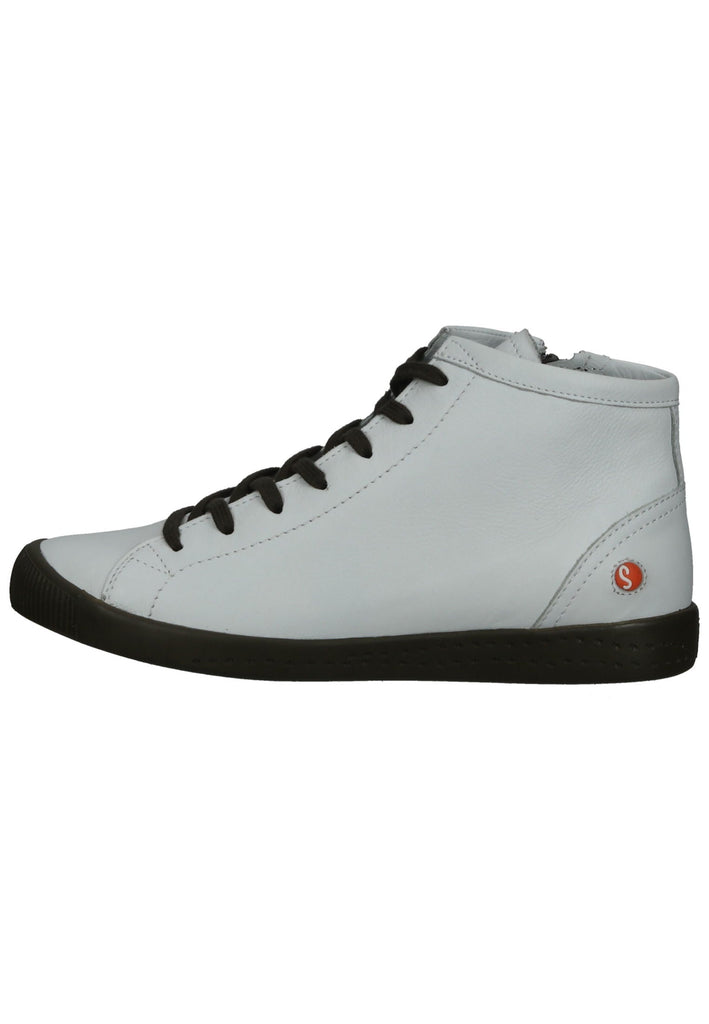 Stiefeletten softinos Stiefelette Leder Weiß Warmfutter