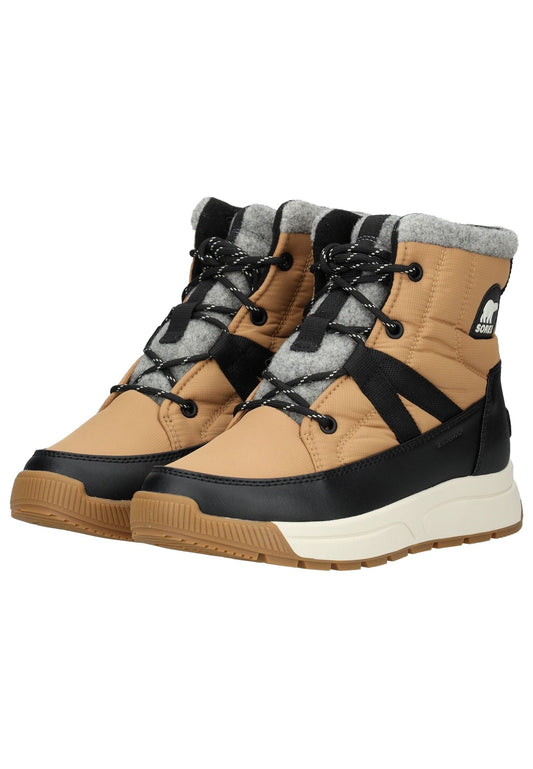 SOREL Stiefelette Lederimitat/Textil Braun/Schwarz