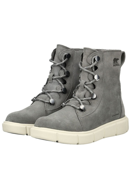 SOREL Stiefelette Veloursleder Grau Warmfutter