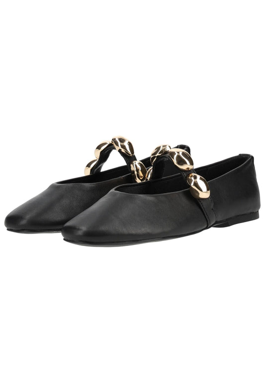 Steve Madden Ballerinas Leder Schwarz