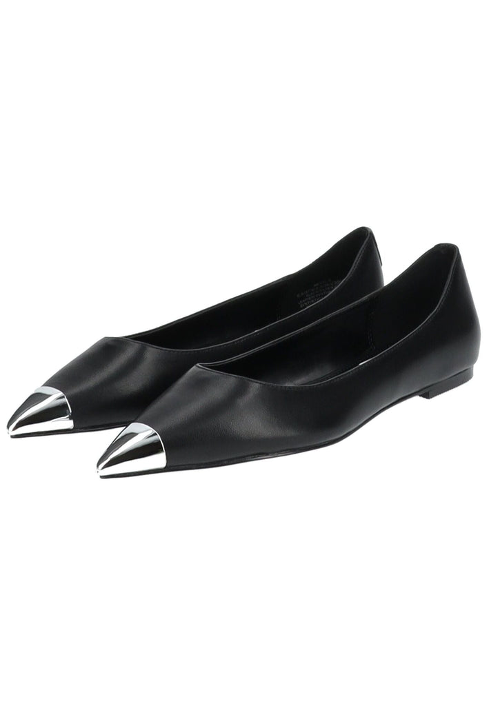 Steve Madden Ballerinas Leder Schwarz/Silber