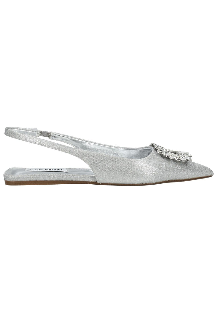 Steve Madden Ballerinas Lederimitat Silber