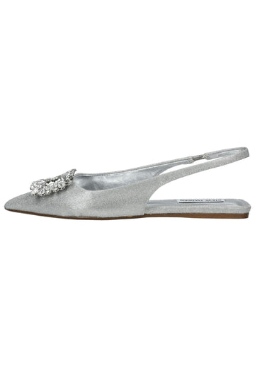 Steve Madden Ballerinas Lederimitat Silber