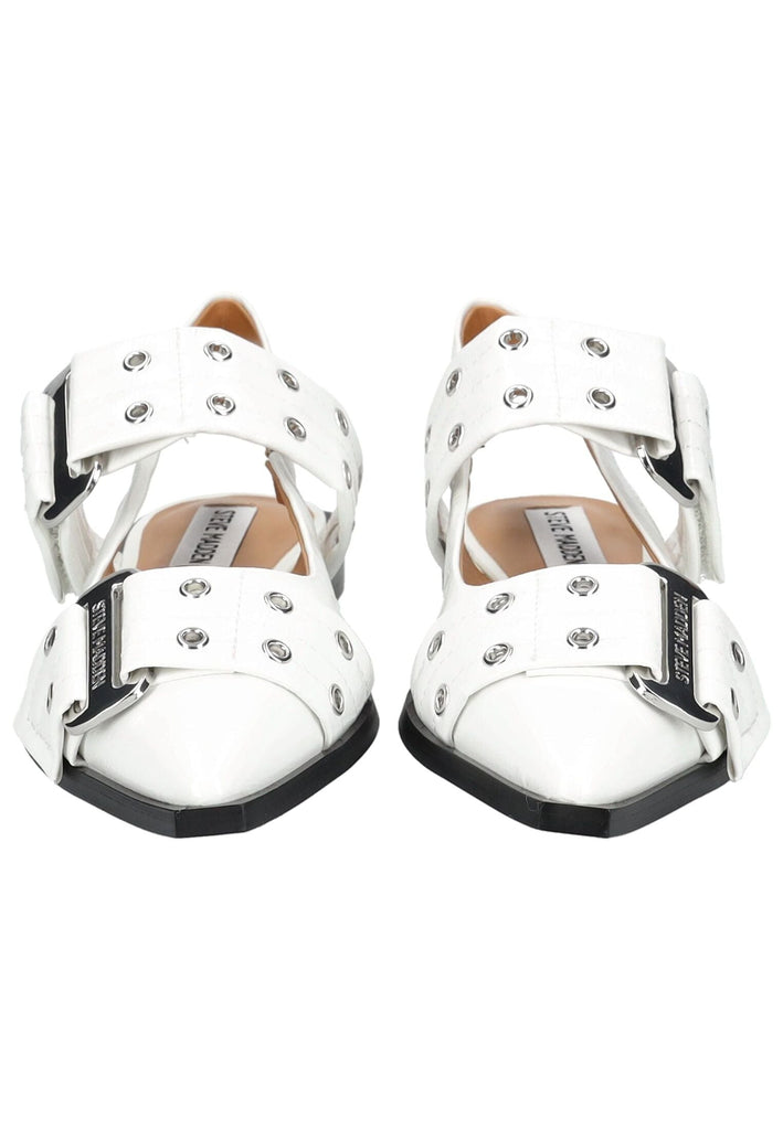 Steve Madden Ballerinas Lederimitat Weiß Lack