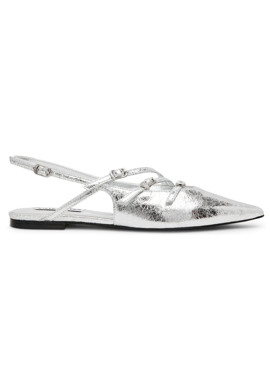 Steve Madden Ballerinas Textil Silber