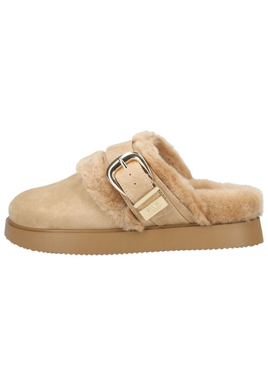 Steve Madden Hausschuhe Veloursleder Tan Warmfutter