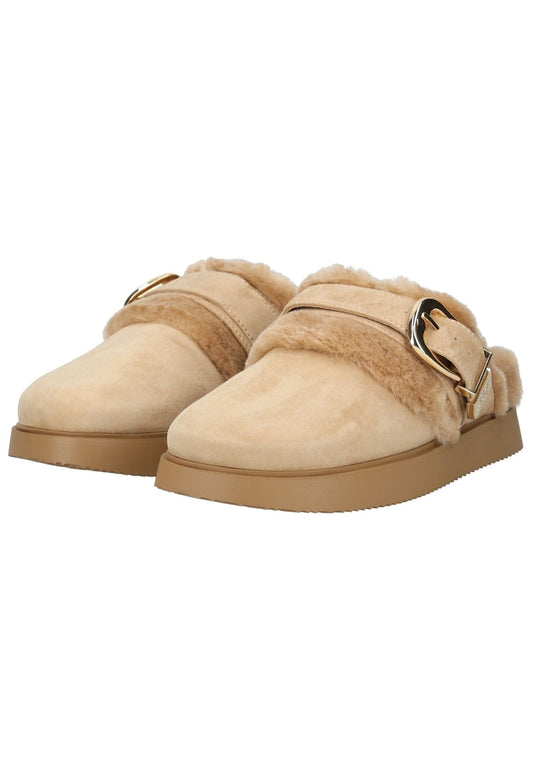 Steve Madden Hausschuhe Veloursleder Tan Warmfutter