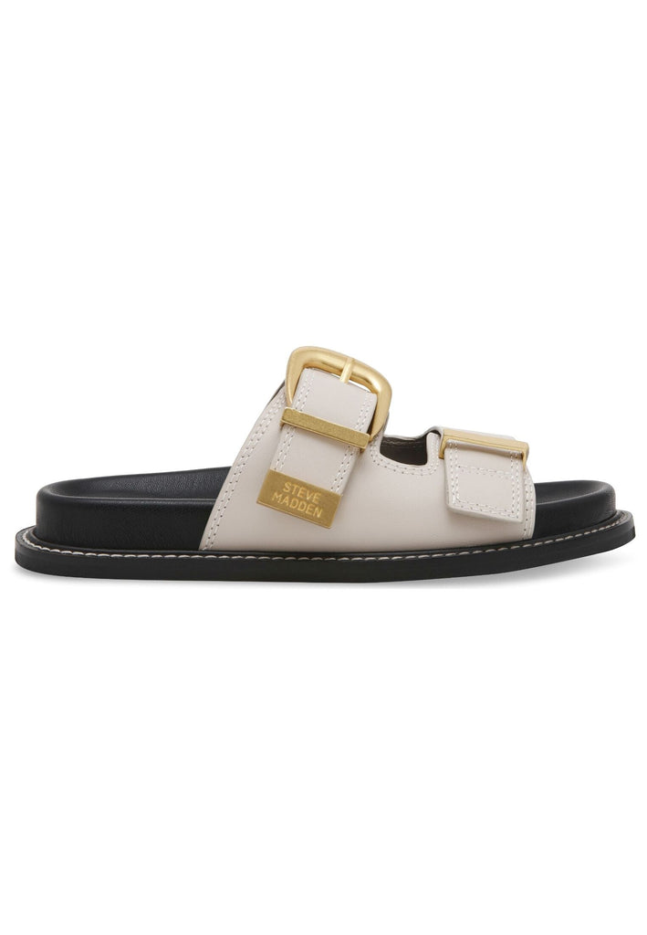 Steve Madden Pantoletten Leder Offwhite