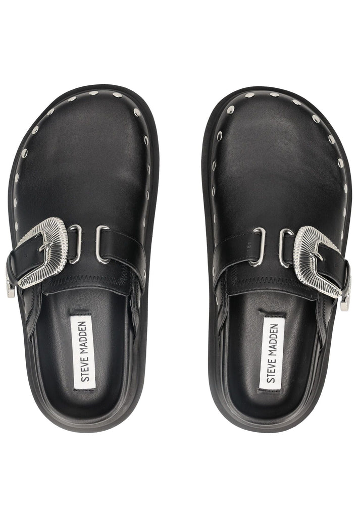 Steve Madden Pantoletten Leder Schwarz