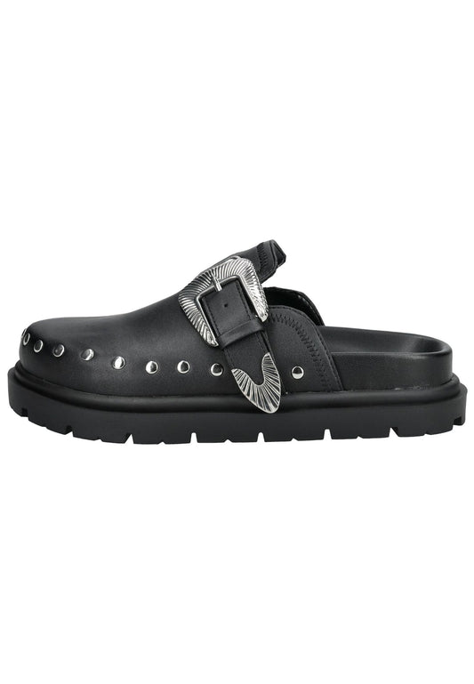 Steve Madden Pantoletten Leder Schwarz