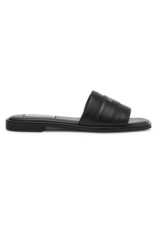 Steve Madden Pantoletten Leder Schwarz