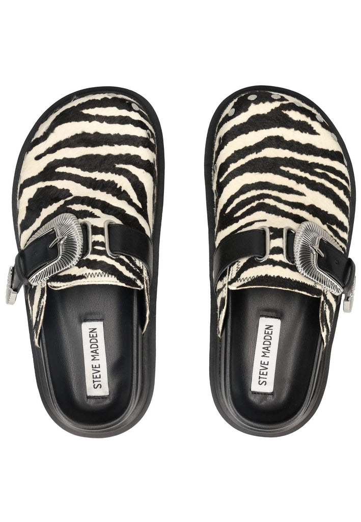 Steve Madden Pantoletten Leder Zebra