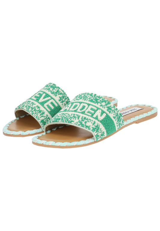 Steve Madden Pantoletten Lederimitat Grün